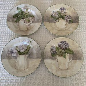 American Atelier at Home Floral Bouquet Plates~4